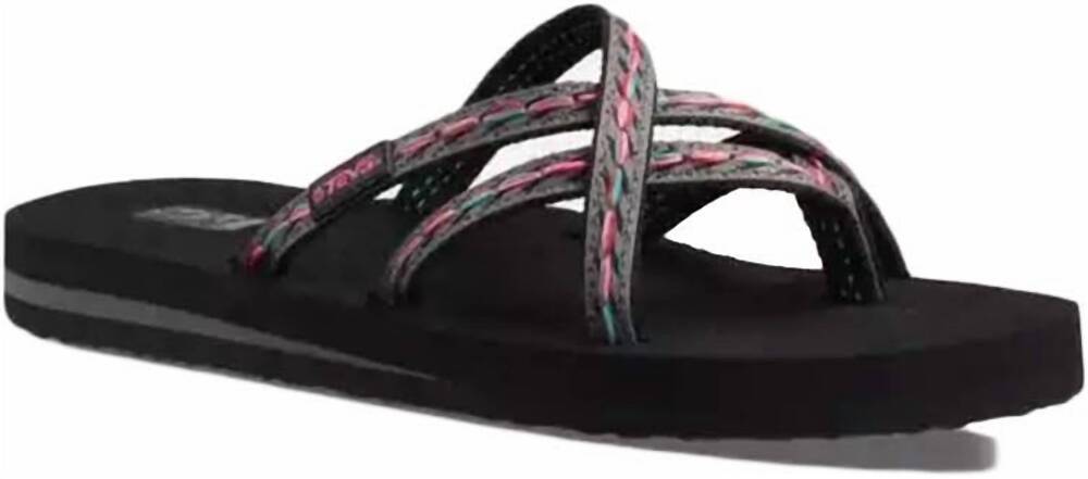 NEW TEVA women's olowahu flip-flop sandal in felicitas black